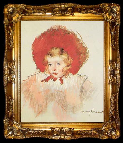 framed  Mary Cassatt Child with Red Hat, ta009-2
